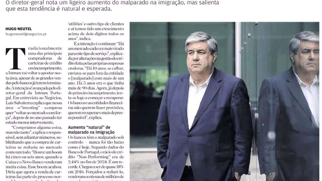 Entrevista Jornal Negócios