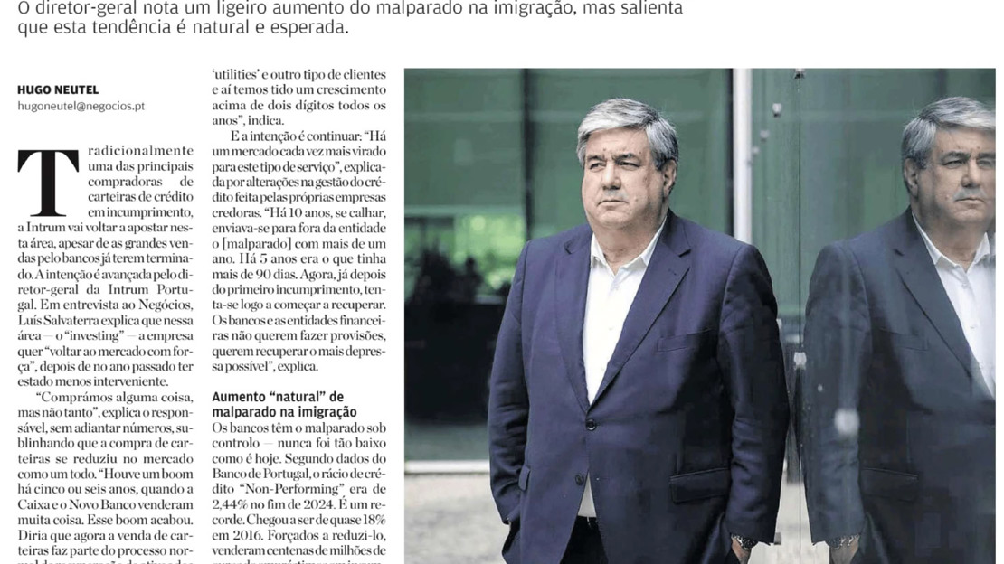 Entrevista Jornal Negócios